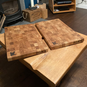 Bespoke end grain chopping boards