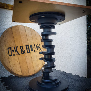 Custom Side Table - Camshaft & Chess Board