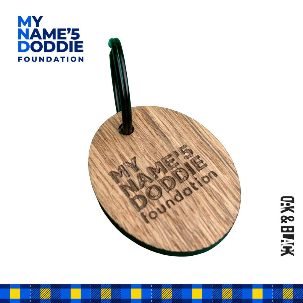 Doddie Keyrings – Oak & Black