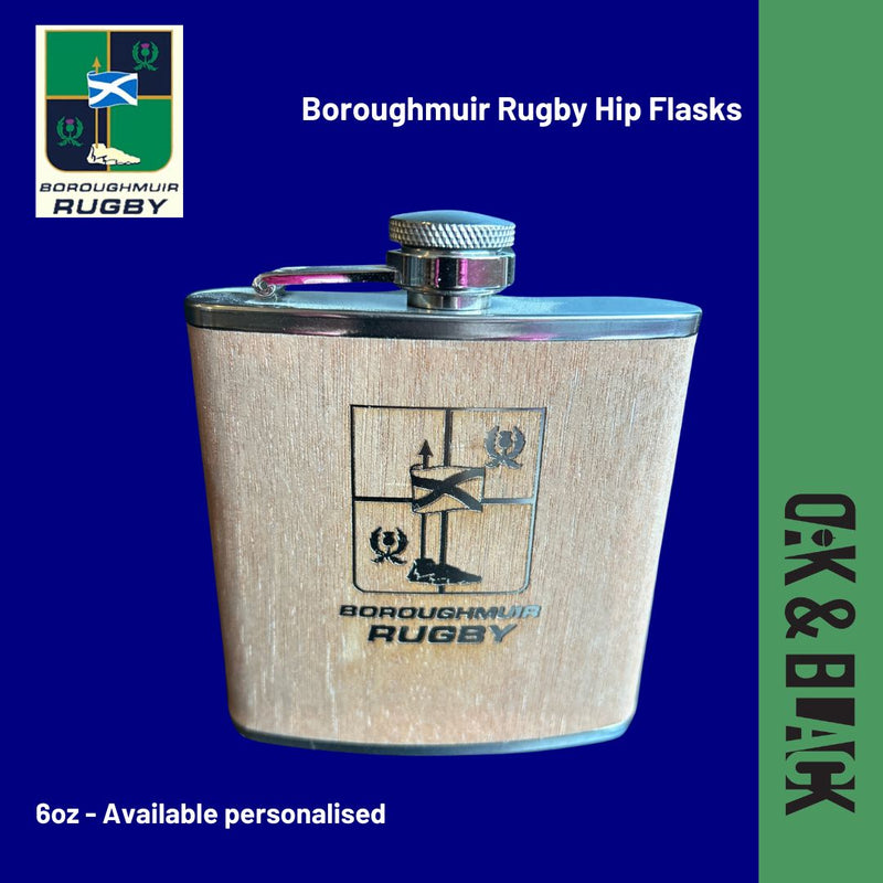 Boroughmuir Rugby Hip Flask