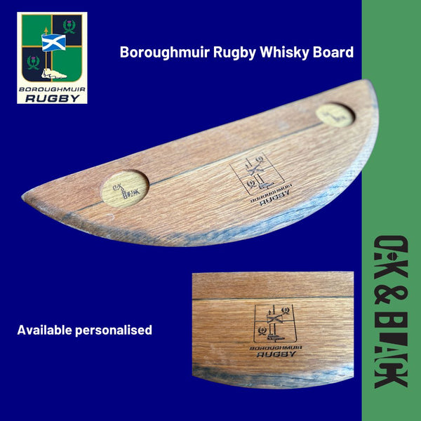 Boroughmuir Rugby Whisky Board