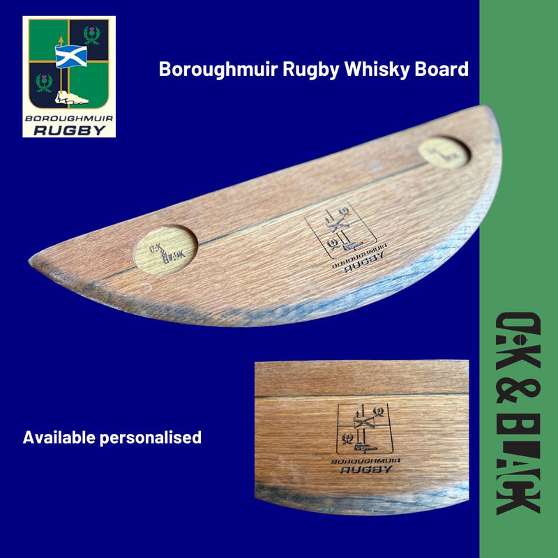 Boroughmuir Rugby Whisky Board