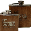 Personalised Wooden Hip Flasks