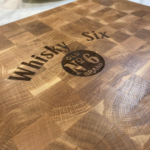 Custom end grain chopping board with logo design service