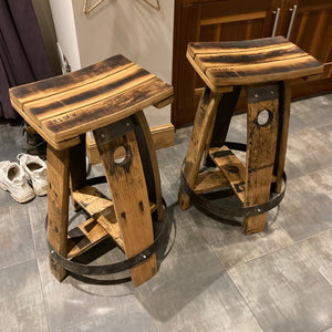 Pair of Whisky Stave stools