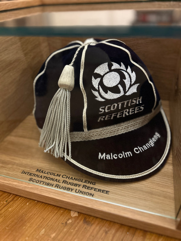 Personalised Solid Oak Cap Display Case