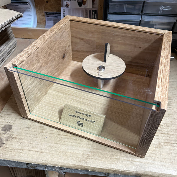 Personalised Solid Oak Cap Display Case