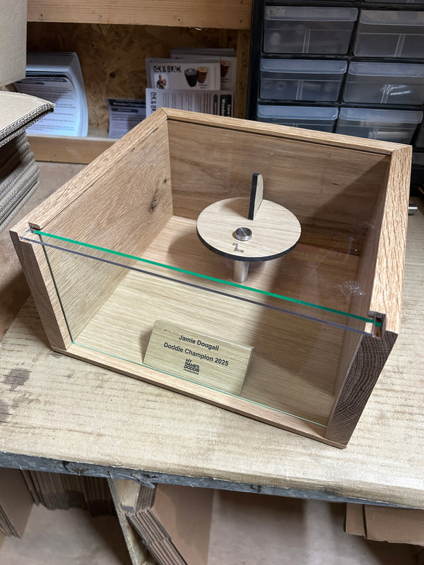 Personalised Solid Oak Cap Display Case