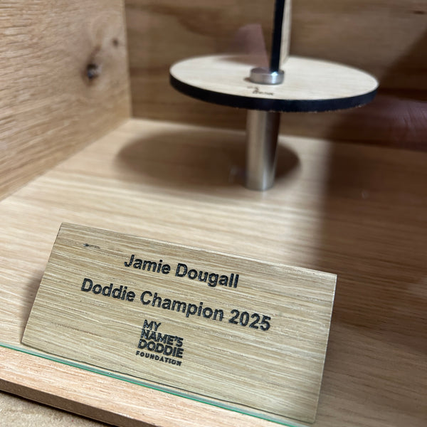 Personalised Solid Oak Cap Display Case