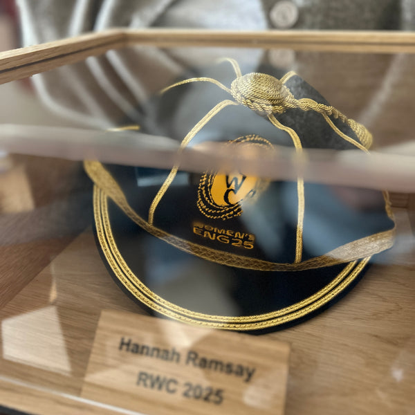Personalised Solid Oak Cap Display Case