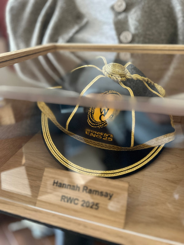 Personalised Solid Oak Cap Display Case