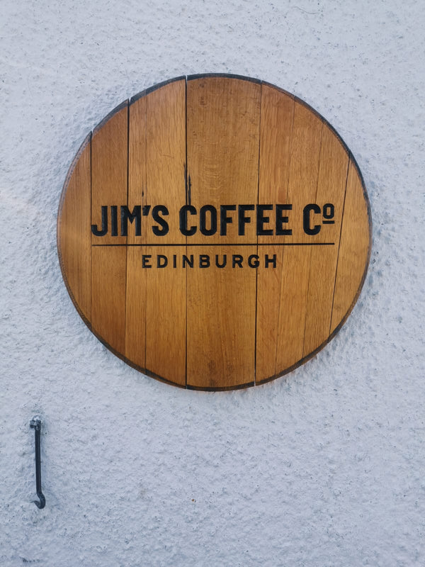 Carved Barrel End Wall Hanger