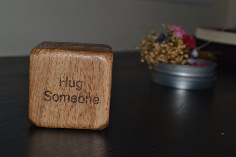 These solid oak cubes offer great versatility as sustainable awards, wedding favours or simply as a unique gift.