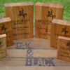 Sustainable Oak Award blocks. Various sizes: mini, small, medium and large.