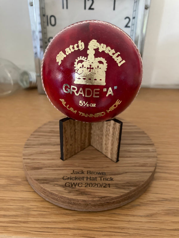 Personalised Rugby Ball Stand