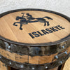 wine barrel end wall hanging 